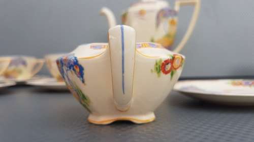 Rare! Maddock - England - Naples - 12 piece - Art Deco - Tea Set