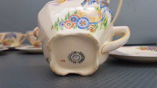 Rare! Maddock - England - Naples - 12 piece - Art Deco - Tea Set