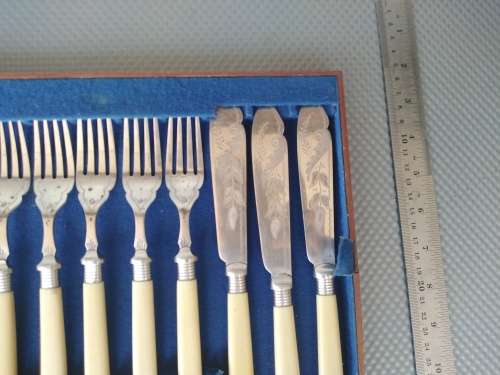 Vintage! English - JWS - Fish Knife And Fork  - Cutlery Set