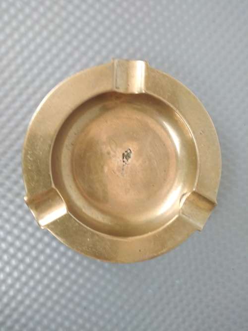 Vintage! Solid Copper - Round Ashtray