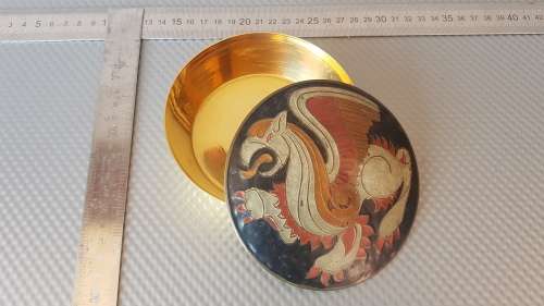 Vintage! - * Dragon * Design - Cloisonne  Art - Trinket Box