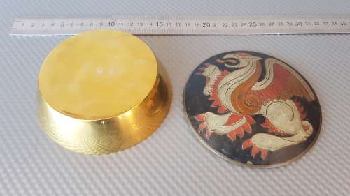 Vintage! - * Dragon * Design - Cloisonne  Art - Trinket Box