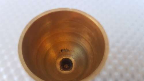 Vintage! Set Of 6 Stained Brass Chalices For Printers Tray / Dollhouse.
