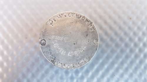 Vintage! Mini Pewter Round Pill Box With Floral Domed Lid