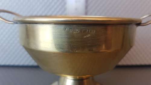 Vintage! Vintage Metal Alloy Trophy Cup / Sugar Bowl /Compote Dish