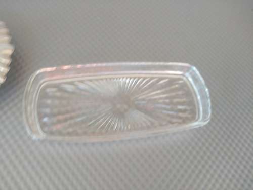 Vintage! Silver Plated Butter Dish With Lid & Glass Inner.
