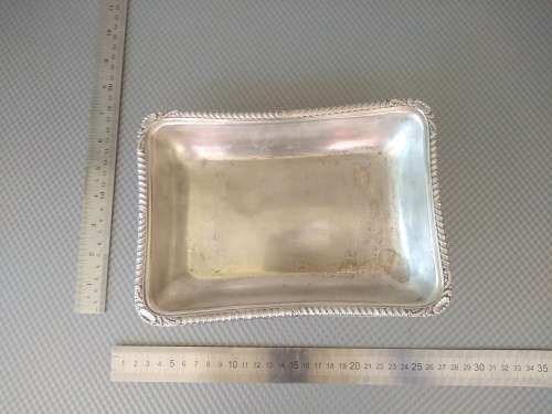 Vintage! Silver Plated Rectangular Serving Platter/Dish.
