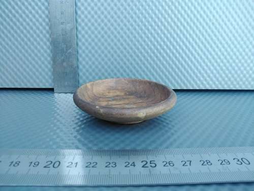 Vintage! Miniature Wooden Handcarved Dish / Bowl.