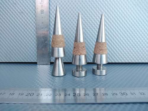 Vintage! 3 Pieces Metal And Cork Wine Stoppers