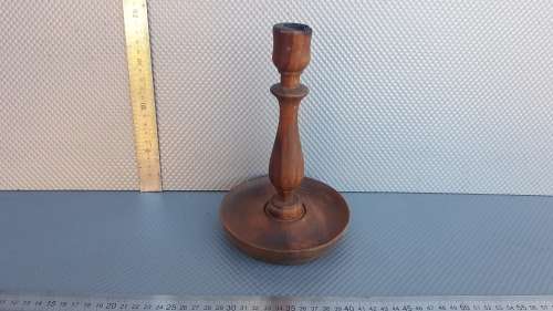 Vintage! -Wooden Candlestick Holder
