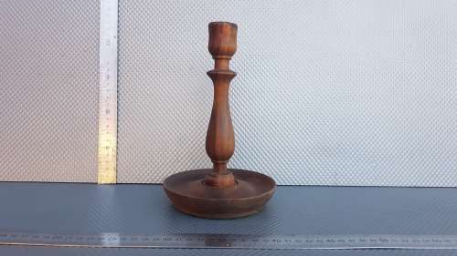 Vintage! -Wooden Candlestick Holder