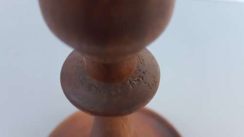 Vintage! -Wooden Candlestick Holder
