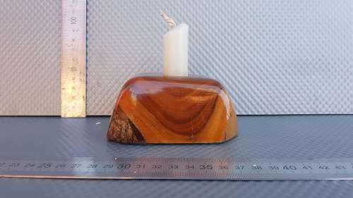 Vintage! - Live Edge - Wooden Candlestick Holder