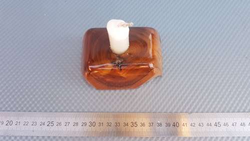 Vintage! - Live Edge - Wooden Candlestick Holder