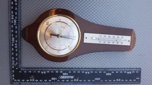 Vintage! German - BARIGO -Thermometer, Barometer Tower - Weather Station