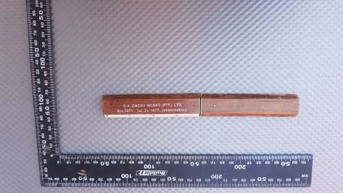 Vintage! Stainless Steel Letter Opener In Wooden Case.