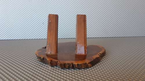 Vintage! Live Edge Wood - Double Pen Holder.