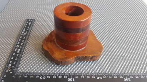 Vintage! Rustic Wooden Pen & Pencil Holder