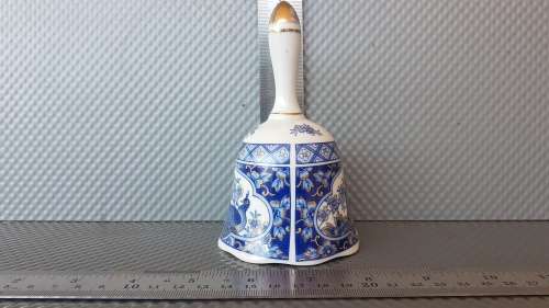 Vintage! - Japan - ELWECO - Porcelain - Table Bell - Peacocks