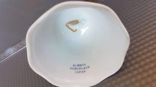 Vintage! - Japan - ELWECO - Porcelain - Table Bell - Peacocks