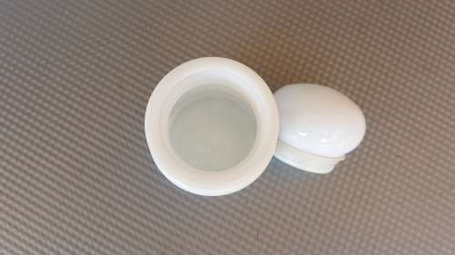 Vintage! Belgium - White Milk Glass - Apothecary Style Storage Jar