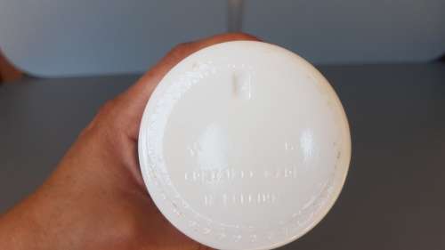 Vintage! Belgium - White Milk Glass - Apothecary Style Storage Jar