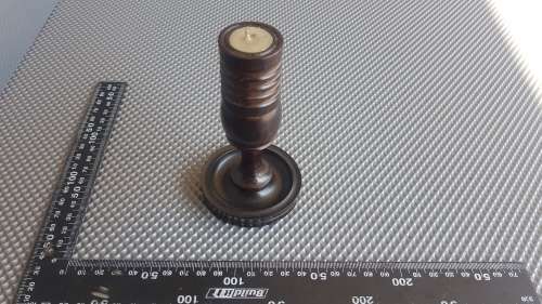 Vintage! - Ebony - Wooden Candlestick Holder