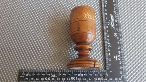 Vintage! - Wooden Communion Cup / Goblet (Repaired)