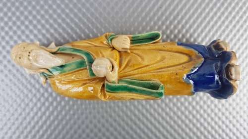 Antique! Chinese - Shiwan - Mudman - Hand-Made Glazed Ceramic Figurine