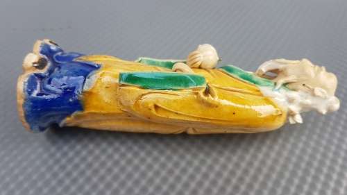 Antique! Chinese - Shiwan - Mudman - Hand-Made Glazed Ceramic Figurine