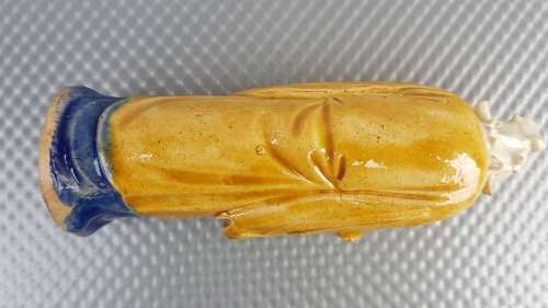 Antique! Chinese - Shiwan - Mudman - Hand-Made Glazed Ceramic Figurine