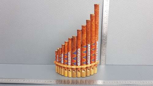 Indonesian - Handmade - Pan Flute / Sampona - Decorative Musical Instrument