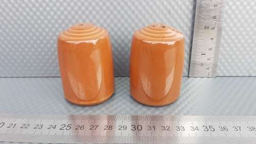 Vintage! - ENGLAND - Regina - Mid-Century Modern - Stoneware - Ringware - Salt And Pepper Shakers