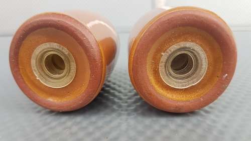 Vintage! - ENGLAND - Regina - Mid-Century Modern - Stoneware - Ringware - Salt And Pepper Shakers