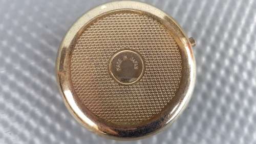 Vintage! Japan - Victorian - Round Hinged - Porcelain - Divided Pill Box