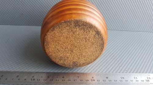 Vintage! Wooden Beehive Shaped Honey Jar With Lid.