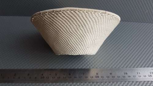 Vintage! 15cm Hand Woven African Conical Basket.