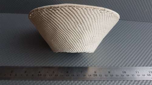 Vintage! 15cm Hand Woven African Conical Basket.