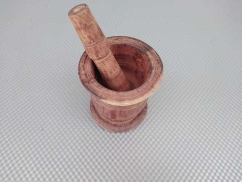 Vintage! Wooden Mortar & Pestle 9cm