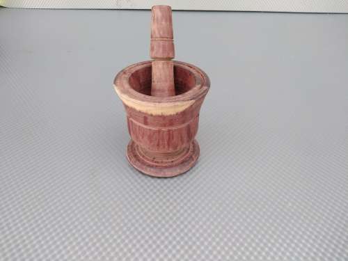 Vintage! Wooden Mortar & Pestle 9cm