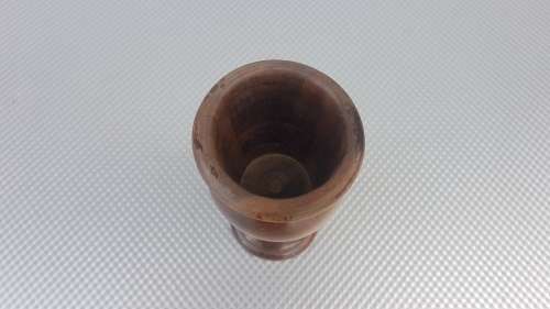 Vintage!  Small Wood Turned Vase 15.5cm Tall.