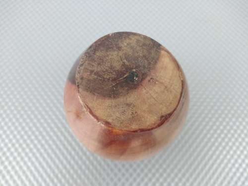 Vintage!  Turned Wood Spice/Snuff Jar With Lid.