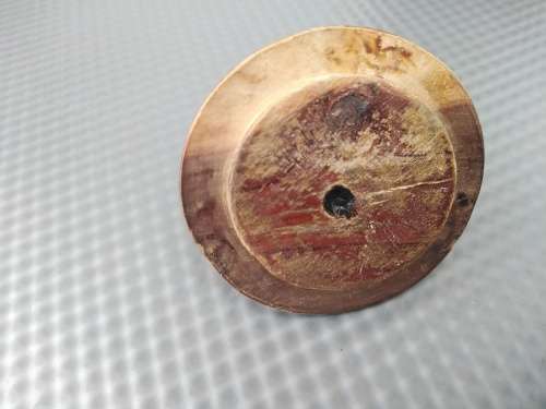 Vintage!  Turned Wood Spice/Snuff Jar With Lid.