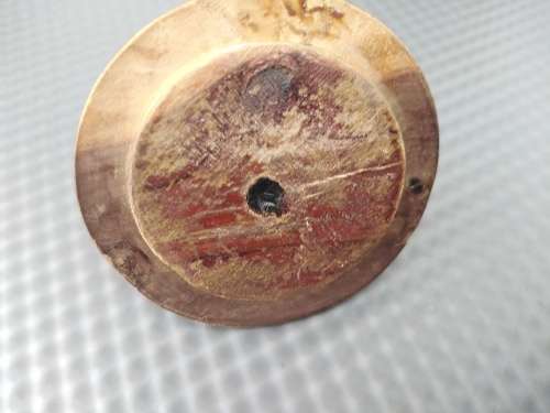 Vintage!  Turned Wood Spice/Snuff Jar With Lid.