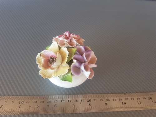 Vintage ! English Aristocrat Floral Bone China Figurine .