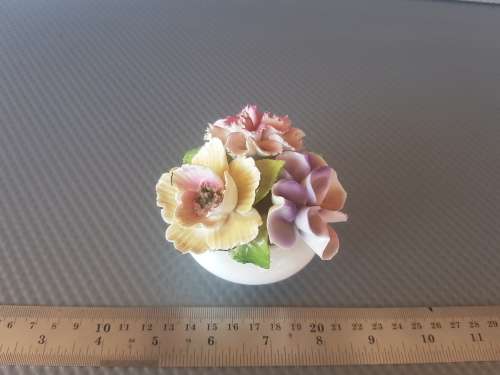 Vintage ! English Aristocrat Floral Bone China Figurine .