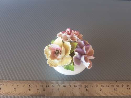Vintage ! English Aristocrat Floral Bone China Figurine .
