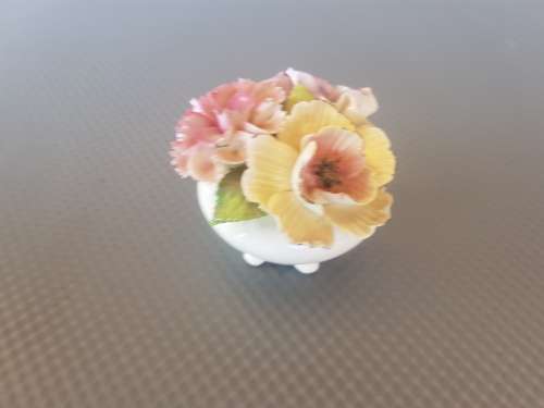 Vintage ! English Aristocrat Floral Bone China Figurine .