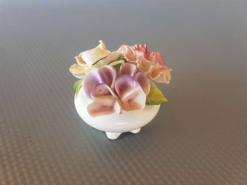 Vintage ! English Aristocrat Floral Bone China Figurine .