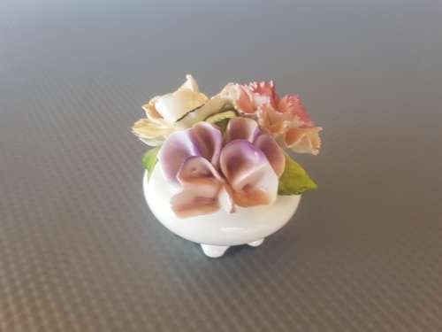 Vintage ! English Aristocrat Floral Bone China Figurine .